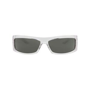 Gucci Shield-Frame Injection Sunglasses Clear Mens